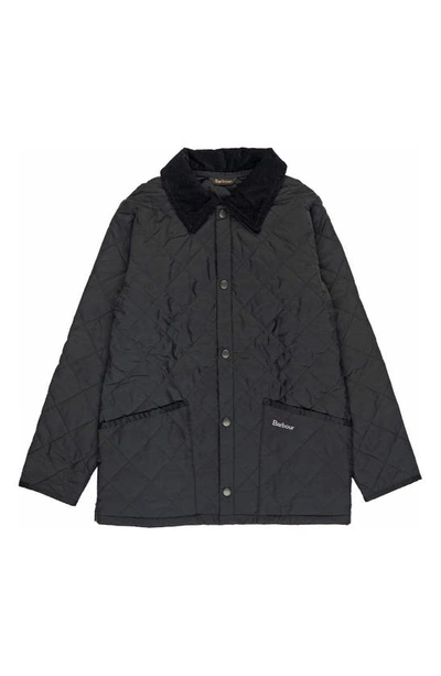 Barbour Kids' Liddesdale Quilted Puffer Jacket In Black