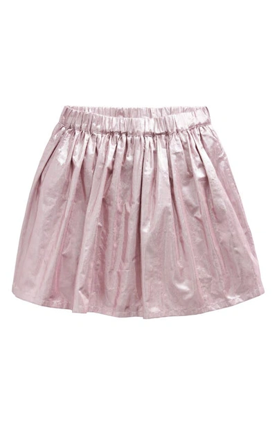 Mini Boden Kids' Metallic Party Skirt Almond Pink Girls Boden