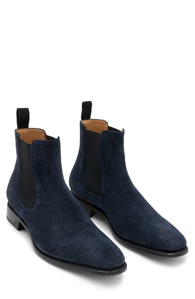 John Varvatos Men's Amsterdam Pull On Chelsea Boots In Navy