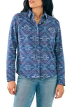 Faherty Legend Sweater Shirt In Western Jewel Sky