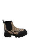 Gucci Gg Canvas Ankle Boots