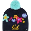 47 GIRLS YOUTH '47 NAVY CAL BEARS BUTTERCUP KNIT BEANIE WITH POM