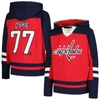 OUTERSTUFF YOUTH TJ OSHIE RED WASHINGTON CAPITALS AGELESS MUST-HAVE V-NECK NAME & NUMBER PULLOVER HOODIE