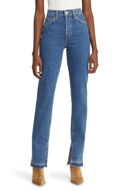 RE/DONE '70S HIGH WAIST SKINNY BOOTCUT JEANS