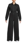 Nike Women's  Sportswear Tech Fleece Windrunner Jumpsuit In Black/black