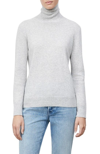 Lafayette 148 Petite Cashmere Turtleneck Sweater In Grey