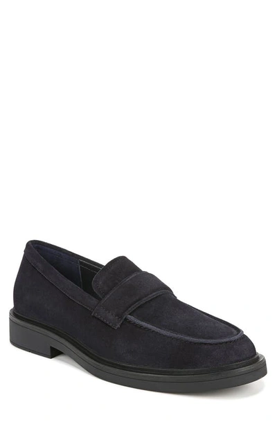 Vince Men's Eston Suede Penny Loafers In Blue