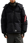 Alpha Industries Puffer Parka In Black