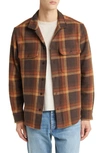 Madewell Plaid Midweight Flannel Button-up Shirt In Dark Roast