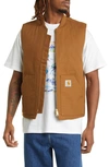 Carhartt Heston Panelled Utility Vest In Brown
