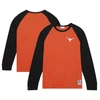 Mitchell & Ness Men's  Orange Texas Longhorns Legendary Slub Raglan Long Sleeve T-shirt In Orange