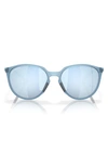 Oakley Womens Blue Oo9288 Sielo Round-frame O Matter™ Sunglasses In Dark Grey