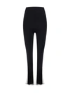 Nensi Dojaka Ruffled Mesh And Stretch-jersey Flared Leggings
