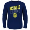 OUTERSTUFF YOUTH NAVY NASHVILLE SC SHOWTIME LONG SLEEVE T-SHIRT