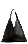 Khaite Sara Leather Tote Bag In 200 Black