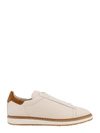 Brunello Cucinelli Flat Sole Round Toe Sneakers