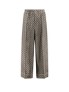 Gucci Gg Supreme Silk Pant