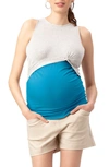 STOWAWAY COLLECTION STOWAWAY COLLECTION TWIST CROP MATERNITY/NURSING TOP