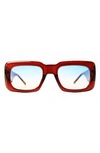 Wisdom Frame 1 Square Sunglasses In Wood