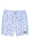 Vineyard Vines Men's 7'' Printed Chappy Swim Trunks In In Full Bloom Ice