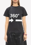 Balenciaga 360° Printed Crewneck T-shirt In Gray