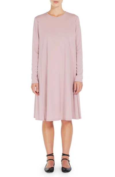 Max Mara Quarto Long Sleeve Shift Dress In Pink