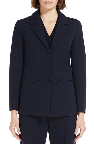 Max Mara Mogador Punto Milano Jacket In Navy