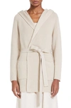 MAX MARA NAVA LONG HOODED WOOL CARDIGAN