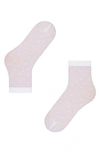 Falke Sheer Dot Ankle Socks In White