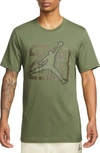 Jordan Flight Essentials Graphic T-shirt In Green