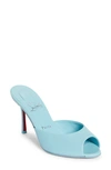 Christian Louboutin Me Dolly Peep Toe Slide Sandal In Mineral