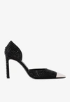 AREA X SERGIO ROSSI 90 CRYSTAL-EMBELLISHED PUMPS