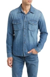 Citizen Of Humanity Western Denim Shirt In Recess