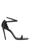 Burberry Stiletto-heel 100mm Leather Sandals In Black