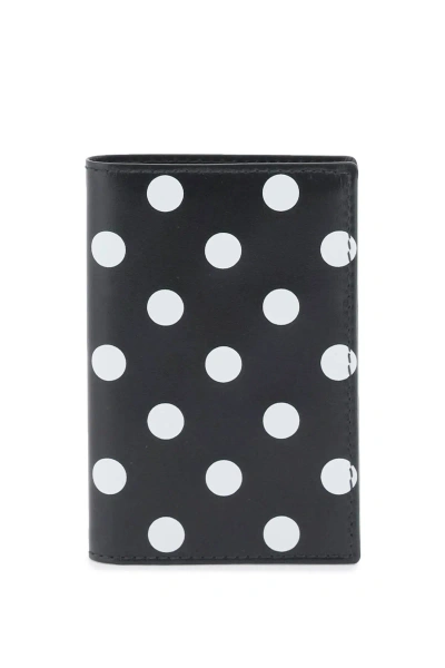 Comme Des Garçons Comme Des Garcons Wallet Polka-dot Bifold Wallet In Black,white