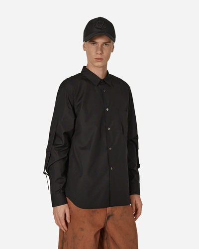 Comme Des Garcons Black Buckle Detail Longsleeve Shirt In Black