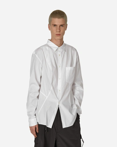 Comme Des Garçons Homme Deux Panelled Longsleeve Shirt In White
