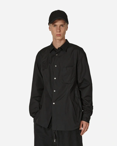 Comme Des Garçons Homme Deux Panelled Longsleeve Shirt In Black