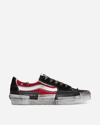 Vans Sk8-low Reconstruct Stressed Check Sneakers In Black