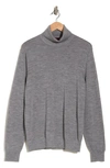 Bruno Magli Merino Wool Turtleneck Sweater In Grey