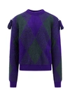 Burberry Wool Sweater With Jacquard Processing