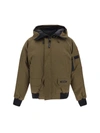 Canada Goose Men's Chilliwack Down Bomber Jacket W/ Fur Hood In Military Green