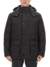 Fay Technical Fabric Caban In Black