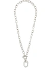 Rabanne Silver Toggle Chain Pendant Necklace In P Silver