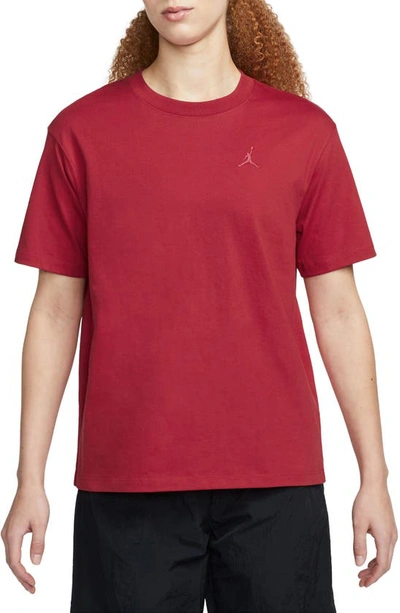 Jordan Essentials Girlfriend T-shirt In Gym Red