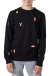 OPPOSUITS KIDS' DELUXE EMBROIDERED X-MAS ICONS SWEATER
