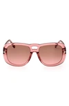 TOM FORD 56MM GRADIENT AVIATOR SUNGLASSES