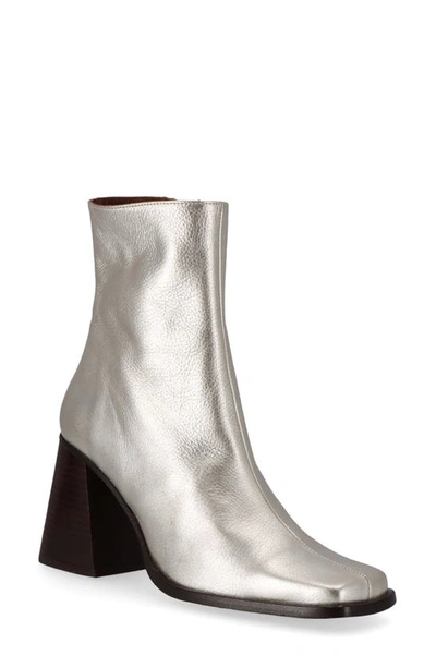 Alohas South Shimmer Ankle Boots In Shimmer Silver