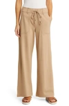 Wit & Wisdom 'ab'leisure Pull-on High Waist Wide Leg Knit Pants In Travertine