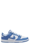 Nike Dunk Low Brand-embossed Leather Low-top Trainers In Polar/ Polar/ White/ White